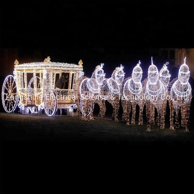 Outdoor Christmas Ornament Light 3D Giant Walk Through Ball Motif Light for Shopping Mall Decoration