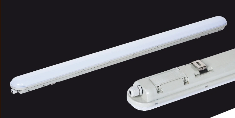 No Clips Easy Install Fast Contect IP65 LED Linear Batten Light Waterproof Lamp Weatherproof Fitting Ik08