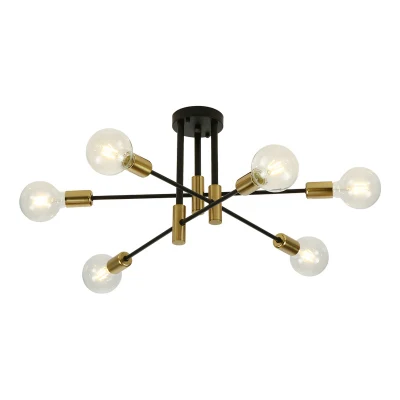 Скандинавский золотой креативный светодиодный потолочный светильник, потолочный светильник для декора столовой, гостиной, освещения