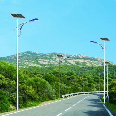 Водонепроницаемый, высокоэффективный, энергосберегающий, водонепроницаемый уличный светодиодный уличный фонарь IP65 на солнечной энергии с панелью и литиевой батареей