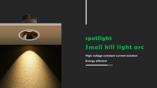 Регулируемый встраиваемый потолочный светодиодный светильник мощностью 10 Вт, глубокий антибликовый точечный светильник