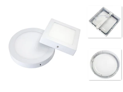 Оптовая продажа, высококачественная коммерческая прочная алюминиевая квадратная пластина для поверхностного монтажа 6 Вт, 12 Вт, 18 Вт, 24 Вт, светодиодный потолочный светильник